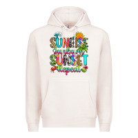 Pale Pink sunrise sunburn sunset repeat Premium Hoodie - RanaPortraitStore