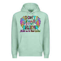Seafoam don't stop believin' hold on to that feelin' Premium Hoodie - RanaPortraitStore