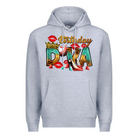 Heather Grey birthday diva Premium Hoodie - RanaPortraitStore