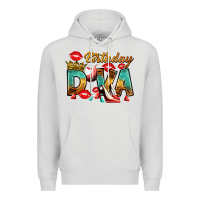 Dove Grey birthday diva Premium Hoodie - RanaPortraitStore