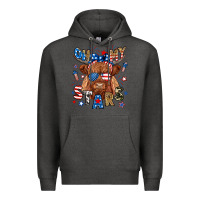 Charcoal Heather oh my stars highland cow Premium Hoodie - RanaPortraitStore