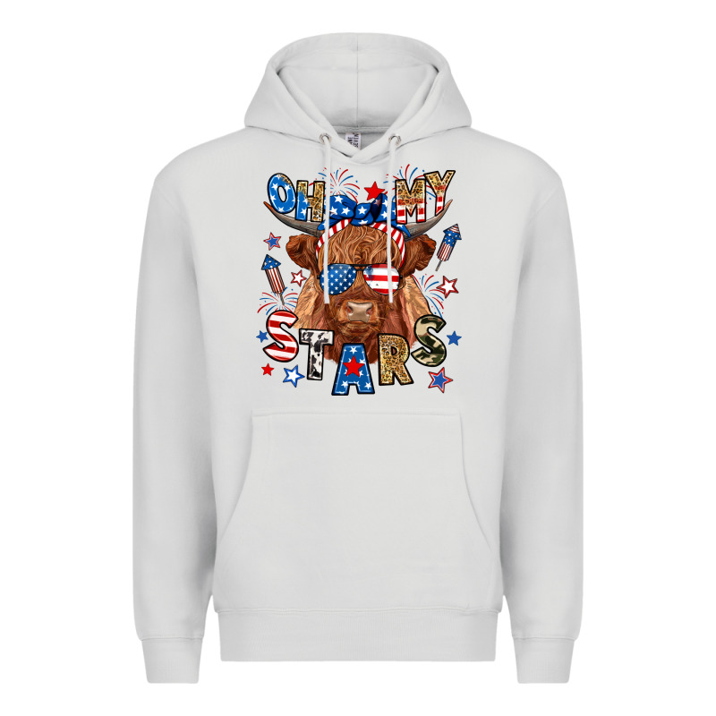 Oh My Stars Highland Cow Premium Hoodie by RanaPortraitStore | Teevron