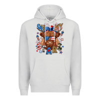 Dove Grey oh my stars highland cow Premium Hoodie - RanaPortraitStore