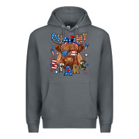 Rock oh my stars highland cow Premium Hoodie - RanaPortraitStore