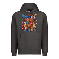 Smoke oh my stars highland cow Premium Hoodie - RanaPortraitStore