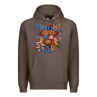 Coffee oh my stars highland cow Premium Hoodie - RanaPortraitStore