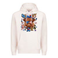 Pale Pink oh my stars highland cow Premium Hoodie - RanaPortraitStore