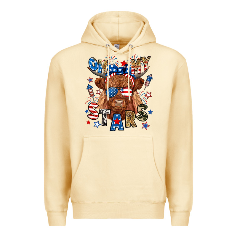 Oh My Stars Highland Cow Premium Hoodie by RanaPortraitStore | Teevron