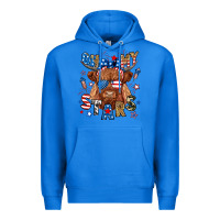 True Royal oh my stars highland cow Premium Hoodie - RanaPortraitStore