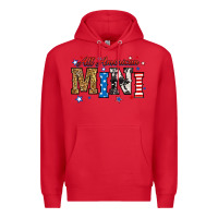 Red all american mini Premium Hoodie - RanaPortraitStore