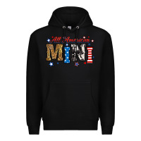 Black all american mini Premium Hoodie - RanaPortraitStore