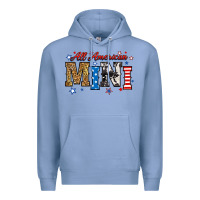 Colony Blue all american mini Premium Hoodie - RanaPortraitStore