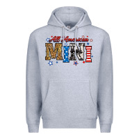 Heather Grey all american mini Premium Hoodie - RanaPortraitStore