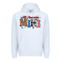 White all american mini Premium Hoodie - RanaPortraitStore