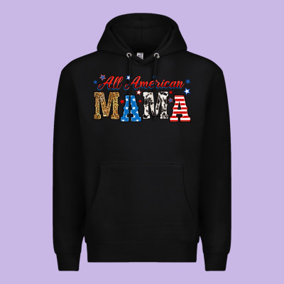 Premium Hoodie all american mama