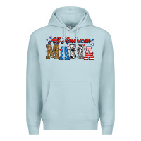 Blue Mist all american mama Premium Hoodie - RanaPortraitStore