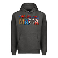 Charcoal Heather all american mama Premium Hoodie - RanaPortraitStore