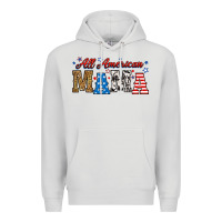 Dove Grey all american mama Premium Hoodie - RanaPortraitStore