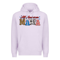 Lilac all american mama Premium Hoodie - RanaPortraitStore