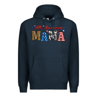Navy all american mama Premium Hoodie - RanaPortraitStore