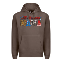 Coffee all american mama Premium Hoodie - RanaPortraitStore