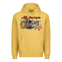 Antique Gold all american girl Premium Hoodie - RanaPortraitStore