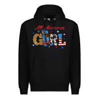 Black all american girl Premium Hoodie - RanaPortraitStore