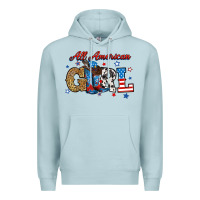 Blue Mist all american girl Premium Hoodie - RanaPortraitStore