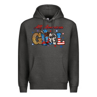 Charcoal Heather all american girl Premium Hoodie - RanaPortraitStore