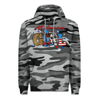 Slate Camo all american girl Premium Hoodie - RanaPortraitStore