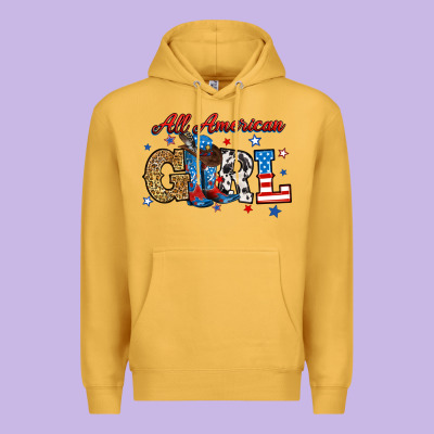 Premium Hoodie all american girl