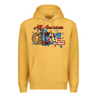 Mustard all american girl Premium Hoodie - RanaPortraitStore