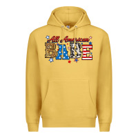 Antique Gold all american babe Premium Hoodie - RanaPortraitStore