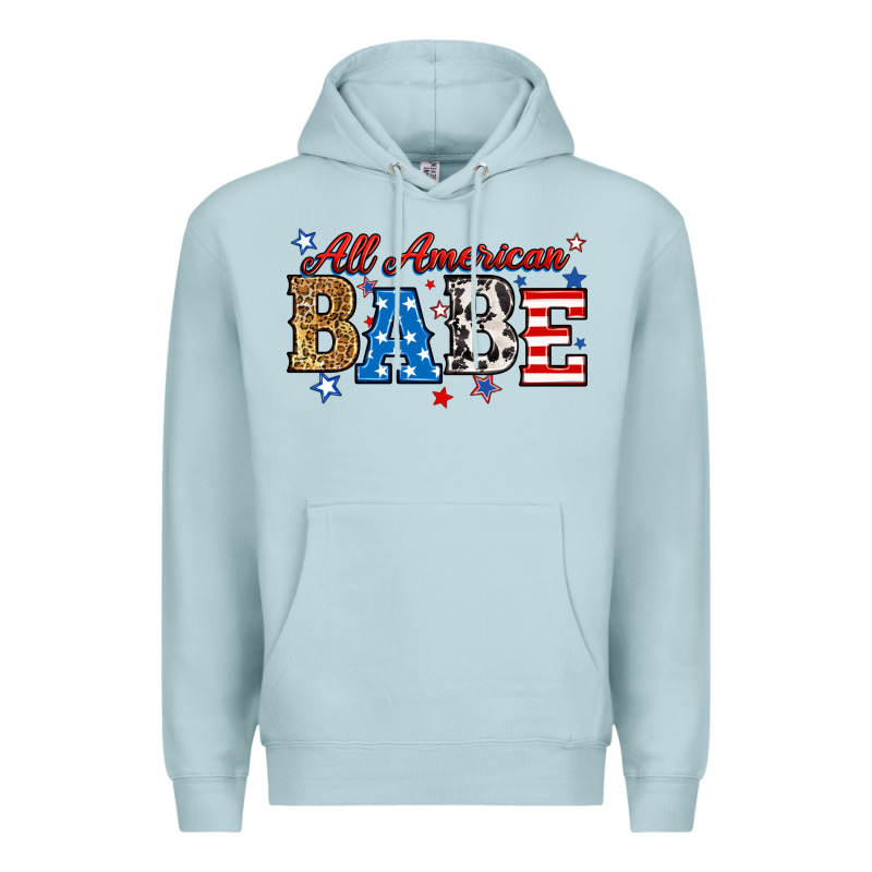 All American Babe Premium Hoodie by RanaPortraitStore | Teevron