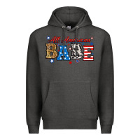 Charcoal Heather all american babe Premium Hoodie - RanaPortraitStore