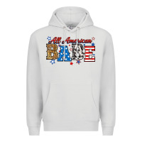 Dove Grey all american babe Premium Hoodie - RanaPortraitStore