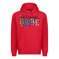 Red all american babe Premium Hoodie - RanaPortraitStore
