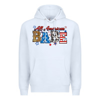 White all american babe Premium Hoodie - RanaPortraitStore