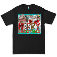 Black merry Christmas Premium Tee - CowhideDigitalArt