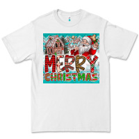 White merry Christmas Premium Tee - CowhideDigitalArt