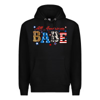 Black all american babe Premium Hoodie - RanaPortraitStore