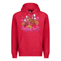 Cardinal galentines afro girl sneakers Premium Hoodie - RanaPortraitStore