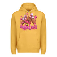Mustard galentines afro girl sneakers Premium Hoodie - RanaPortraitStore