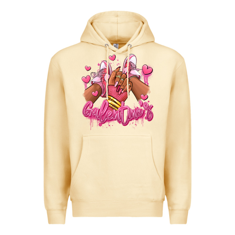 Galentines Afro Girl Sneakers Premium Hoodie by RanaPortraitStore | Teevron