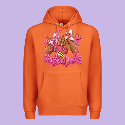 Premium Hoodie galentines afro girl sneakers