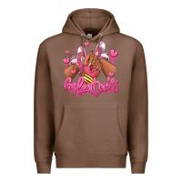 Chestnut galentines afro girl sneakers Premium Hoodie - RanaPortraitStore