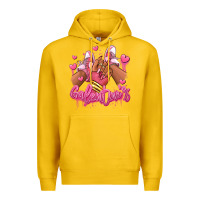 Lemon galentines afro girl sneakers Premium Hoodie - RanaPortraitStore