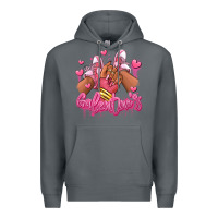 Rock galentines afro girl sneakers Premium Hoodie - RanaPortraitStore