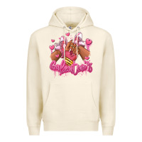 Tofu galentines afro girl sneakers Premium Hoodie - RanaPortraitStore