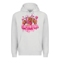 Dove Grey galentine squad afro girl sneakers Premium Hoodie - RanaPortraitStore